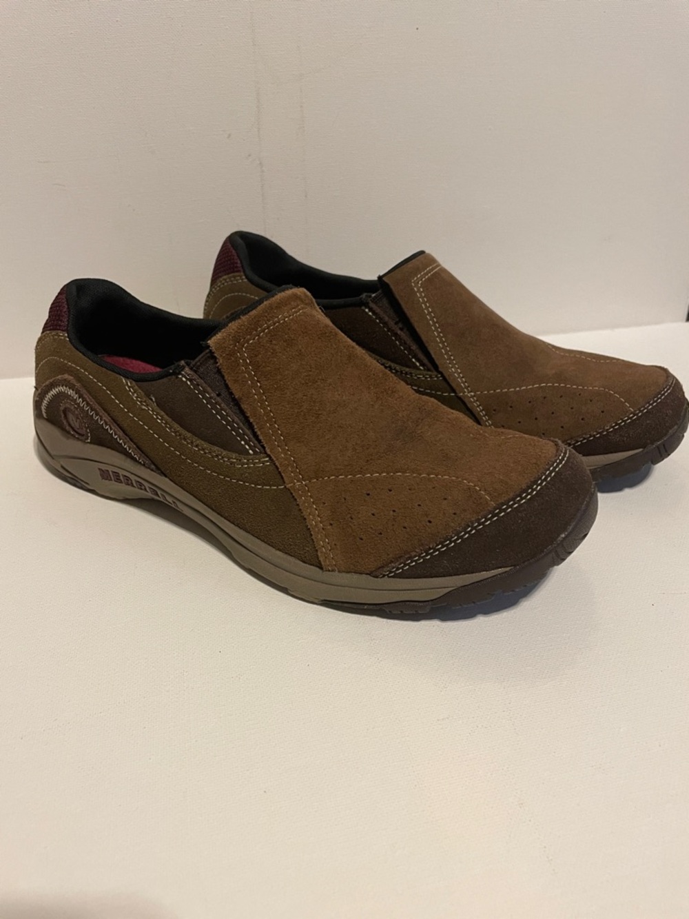 Women Casual Slip-On Suede Comfort Shoes - Brown